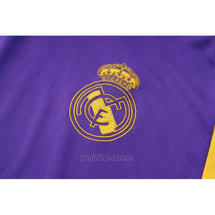 Chandal del Real Madrid Manga Corta 2024-2025 Purpura - Pantalon Corto